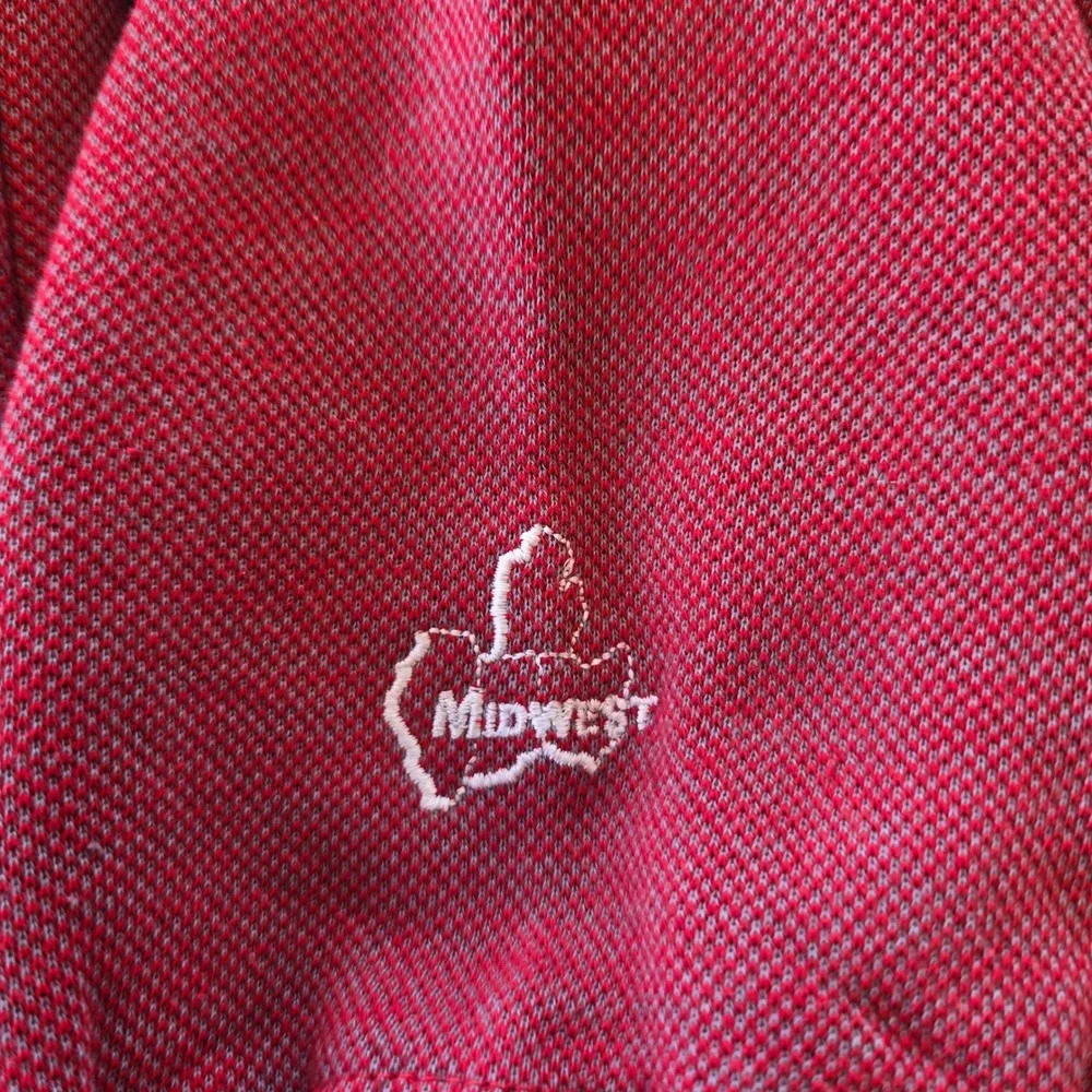 RARE Midwest Embroidery Ohio State‎ Buckeyes Sweatshirt Red Vintage Mens Large